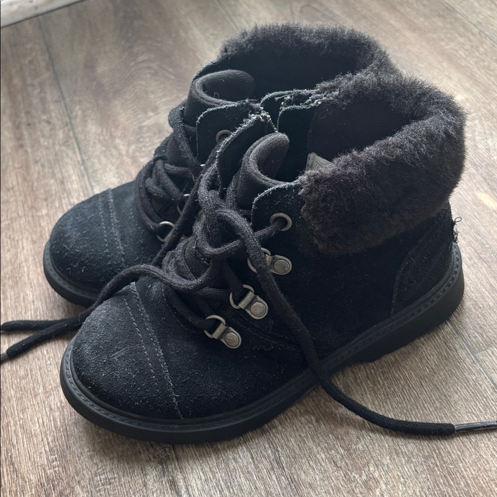 UGG Black Fur-Lined Boots